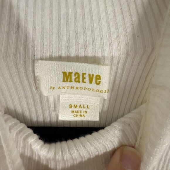 Maeve by Anthropologie Sweater Women's Small Turtleneck Striped Long Sleeve - Picture 6 of 15